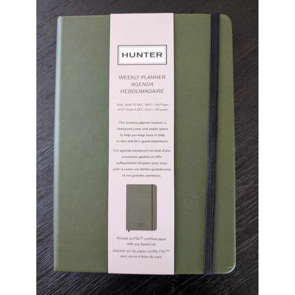 Hunter Weekly Planner Agenda School Calendar Academic College Organization Year